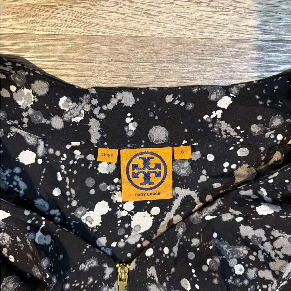 Tory Burch Black and White Splatter Blouse - Picture 4 of 5